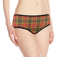 Load image into Gallery viewer, Buchanan Old Set Weathered Tartan Briefs Hj4 Xs / Buchanan Old Set Weathered Womens All Over Print