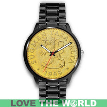 Load image into Gallery viewer, Finland Coin Leather-Steel Watch 01 E7 Mens 40Mm / Brown Watches