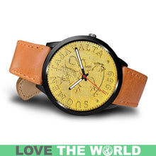 Load image into Gallery viewer, Finland Coin Leather-Steel Watch 01 E7 Mens 40Mm / Brown Watches