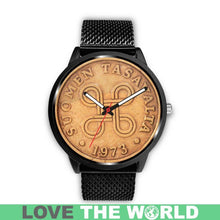 Load image into Gallery viewer, Finland Coin Leather-Steel Watch 02 E7 Mens 40Mm / Brown Watches