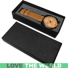 Load image into Gallery viewer, Finland Coin Leather-Steel Watch 02 E7 Mens 40Mm / Brown Watches