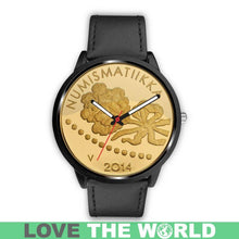 Load image into Gallery viewer, Finland Coin Leather-Steel Watch 03 E7 Mens 40Mm / Brown Watches