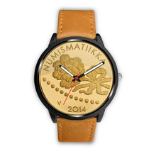 Load image into Gallery viewer, Finland Coin Leather-Steel Watch 03 E7 Mens 40Mm / Brown Watches
