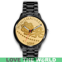 Load image into Gallery viewer, Finland Coin Leather-Steel Watch 03 E7 Mens 40Mm / Brown Watches