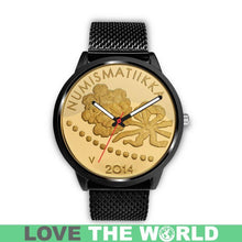 Load image into Gallery viewer, Finland Coin Leather-Steel Watch 03 E7 Mens 40Mm / Brown Watches