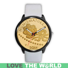Load image into Gallery viewer, Finland Coin Leather-Steel Watch 03 E7 Mens 40Mm / Brown Watches