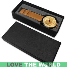 Load image into Gallery viewer, Finland Coin Leather-Steel Watch 03 E7 Mens 40Mm / Brown Watches