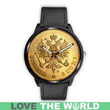 Load image into Gallery viewer, Finland Coin Leather-Steel Watch 04 E7 Mens 40Mm / Brown Watches
