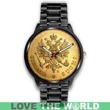 Load image into Gallery viewer, Finland Coin Leather-Steel Watch 04 E7 Mens 40Mm / Brown Watches