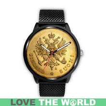 Load image into Gallery viewer, Finland Coin Leather-Steel Watch 04 E7 Mens 40Mm / Brown Watches
