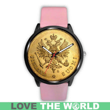 Load image into Gallery viewer, Finland Coin Leather-Steel Watch 04 E7 Mens 40Mm / Brown Watches