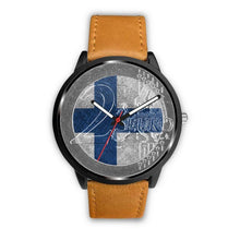 Load image into Gallery viewer, Finland Coin Leather-Steel Watch 05 E7 Mens 40Mm / Brown Watches