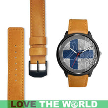 Load image into Gallery viewer, Finland Coin Leather-Steel Watch 05 E7 Mens 40Mm / Brown Watches