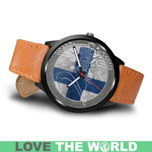 Load image into Gallery viewer, Finland Coin Leather-Steel Watch 05 E7 Mens 40Mm / Brown Watches