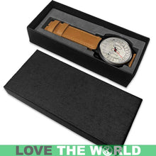 Load image into Gallery viewer, Finland Coin Leather-Steel Watch 07 E7 Mens 40Mm / Brown Watches