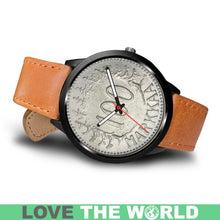 Load image into Gallery viewer, Finland Coin Leather-Steel Watch 07 E7 Mens 40Mm / Brown Watches