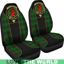 Load image into Gallery viewer, Halkerston Tartan Clan Badge Golden Car Seat Covers E5