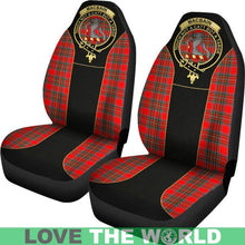 Load image into Gallery viewer, Macbain Tartan Clan Badge Golden Car Seat Covers R1