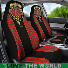Load image into Gallery viewer, Macbain Tartan Clan Badge Golden Car Seat Covers R1