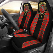 Load image into Gallery viewer, Macbain Tartan Car Seat Cover - Golden Clan Badge 