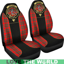 Load image into Gallery viewer, Macbain Tartan Clan Badge Golden Car Seat Covers R1