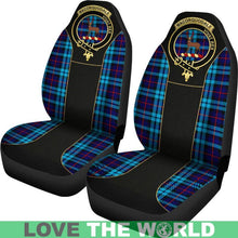 Load image into Gallery viewer, Maccorquodale Tartan Clan Badge Golden Car Seat Covers R1