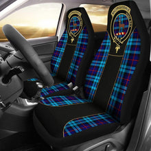 Load image into Gallery viewer, Maccorquodale Tartan Car Seat Cover - Golden Clan Badge 