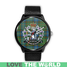 Load image into Gallery viewer, Macmillan Hunting Ancient Tartan Lorne Scots Regiment Leather/steel WATCH - NN5 Mens 40Mm / Brown