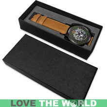 Load image into Gallery viewer, Macmillan Hunting Modern Tartan Lorne Scots Regiment Leather/steel WATCH - NN5 Mens 40Mm / Brown