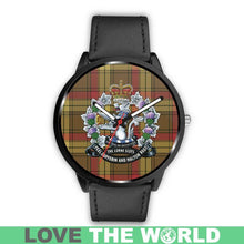 Load image into Gallery viewer, Macmillan Old Weathered Tartan Lorne Scots Regiment Leather/steel WATCH - NN5 Mens 40Mm / Brown