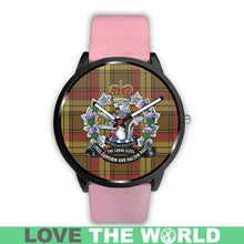 Load image into Gallery viewer, Macmillan Old Weathered Tartan Lorne Scots Regiment Leather/steel WATCH - NN5 Mens 40Mm / Brown