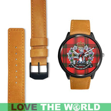 Load image into Gallery viewer, Macnab Modern Tartan Lorne Scots Regiment Leather/steel WATCH - NN5 Mens 40Mm / Brown Leather-Steel