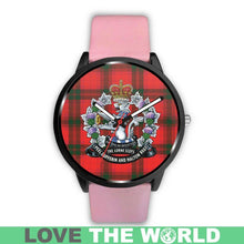 Load image into Gallery viewer, Macnab Modern Tartan Lorne Scots Regiment Leather/steel WATCH - NN5 Mens 40Mm / Brown Leather-Steel