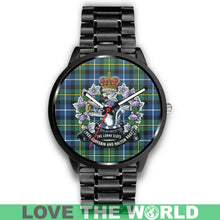 Load image into Gallery viewer, Macneill Of Barra Ancient Tartan Lorne Scots Regiment Leather/steel WATCH - NN5 Mens 40Mm / Brown