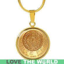 Load image into Gallery viewer, Mexico Coin 1 Circle Jewelry R1 Luxury Necklace (Silver) Jewelries