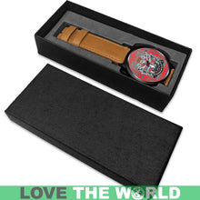 Load image into Gallery viewer, Moubray Tartan Lorne Scots Regiment Leather/steel WATCH - NN5 Mens 40Mm / Brown Leather-Steel