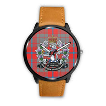 Load image into Gallery viewer, Moubray Tartan Lorne Scots Regiment Leather/steel WATCH - NN5 Mens 40Mm / Brown Leather-Steel