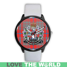 Load image into Gallery viewer, Moubray Tartan Lorne Scots Regiment Leather/steel WATCH - NN5 Mens 40Mm / Brown Leather-Steel