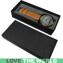 Load image into Gallery viewer, Muirhead Tartan Lorne Scots Regiment Leather/steel WATCH - NN5 Mens 40Mm / Brown Leather-Steel