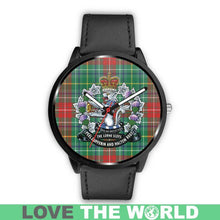 Load image into Gallery viewer, Muirhead Tartan Lorne Scots Regiment Leather/steel WATCH - NN5 Mens 40Mm / Brown Leather-Steel