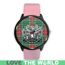 Load image into Gallery viewer, Muirhead Tartan Lorne Scots Regiment Leather/steel WATCH - NN5 Mens 40Mm / Brown Leather-Steel