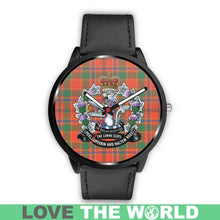 Load image into Gallery viewer, Munro Ancient Tartan Lorne Scots Regiment Leather/steel WATCH - NN5 Mens 40Mm / Brown Leather-Steel