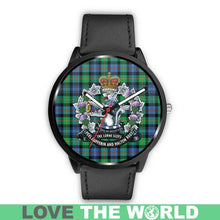 Load image into Gallery viewer, Murray Of Atholl Ancient Tartan Lorne Scots Regiment Leather/steel WATCH - NN5 Mens 40Mm / Brown
