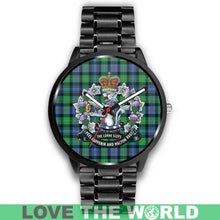 Load image into Gallery viewer, Murray Of Atholl Ancient Tartan Lorne Scots Regiment Leather/steel WATCH - NN5 Mens 40Mm / Brown