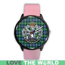 Load image into Gallery viewer, Murray Of Atholl Ancient Tartan Lorne Scots Regiment Leather/steel WATCH - NN5 Mens 40Mm / Brown