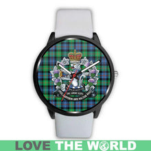Load image into Gallery viewer, Murray Of Atholl Ancient Tartan Lorne Scots Regiment Leather/steel WATCH - NN5 Mens 40Mm / Brown