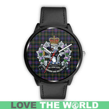 Load image into Gallery viewer, Murray Of Atholl Modern Tartan Lorne Scots Regiment Leather/steel WATCH - NN5 Mens 40Mm / Brown