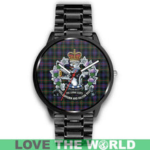 Load image into Gallery viewer, Murray Of Atholl Modern Tartan Lorne Scots Regiment Leather/steel WATCH - NN5 Mens 40Mm / Brown