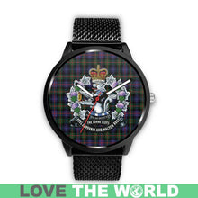 Load image into Gallery viewer, Murray Of Atholl Modern Tartan Lorne Scots Regiment Leather/steel WATCH - NN5 Mens 40Mm / Brown