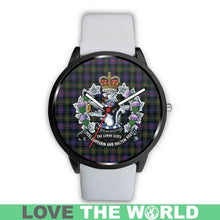 Load image into Gallery viewer, Murray Of Atholl Modern Tartan Lorne Scots Regiment Leather/steel WATCH - NN5 Mens 40Mm / Brown